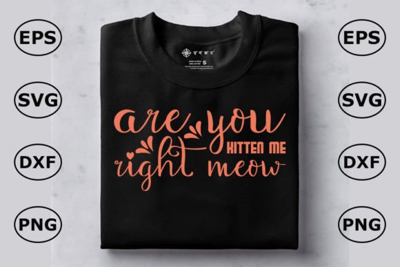 Cat T Shirt Design: ARE YOU KITTEN ME