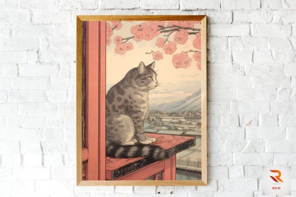 Cute Cat on Window Japanese Style Review
