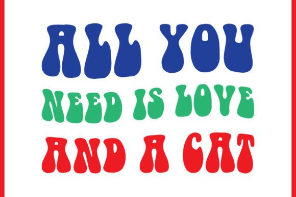 Retro Cat T-shirt Design for Embroidery Projects