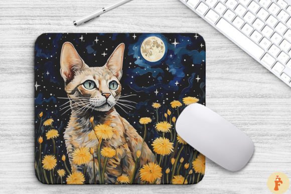 Starry Night Devon Rex Cat Mouse Pad Review