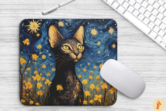 Starry Night Oriental Shorthair Cat Embroidery Review